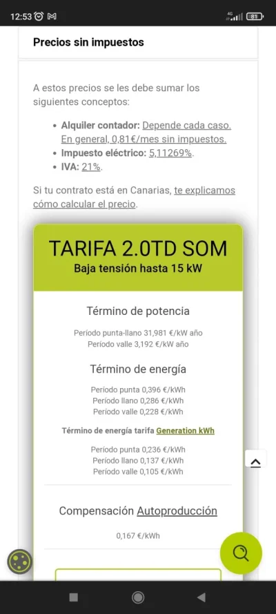 [Nergiza.com] Tarifas refugio hasta que se calme el PVPC