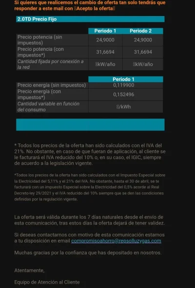 [Nergiza.com] Tarifas refugio hasta que se calme el PVPC