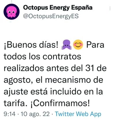 [Nergiza.com] Tarifas Octopus Relax y Octopus 3 "incluyen el tope de gas"