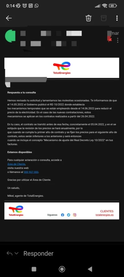 [Nergiza.com] TotalEnergies iguala o mejora las tarifas de los que tengan tarifas vigentes con Repsol antiguas.