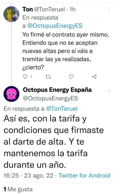 [Nergiza.com] Tarifas Octopus Relax y Octopus 3 "incluyen el tope de gas"