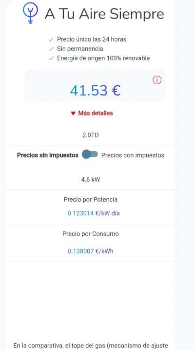 [Nergiza.com] LuzFija.es - Tarifas eléctricas mercado libre recomendadas + PVPC + Indexadas