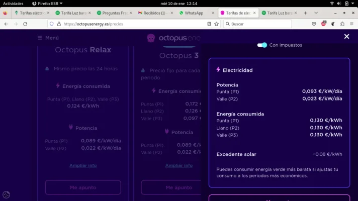 [Nergiza.com] LuzFija.es - Tarifas eléctricas mercado libre recomendadas + PVPC + Indexadas