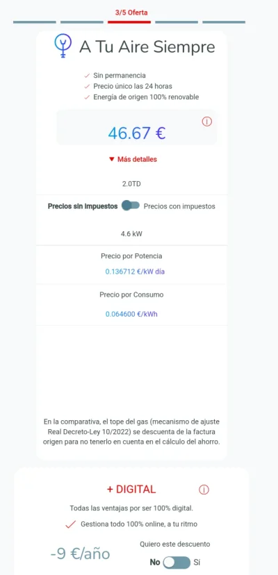 [Nergiza.com] LuzFija.es - Tarifas eléctricas mercado libre recomendadas + PVPC + Indexadas