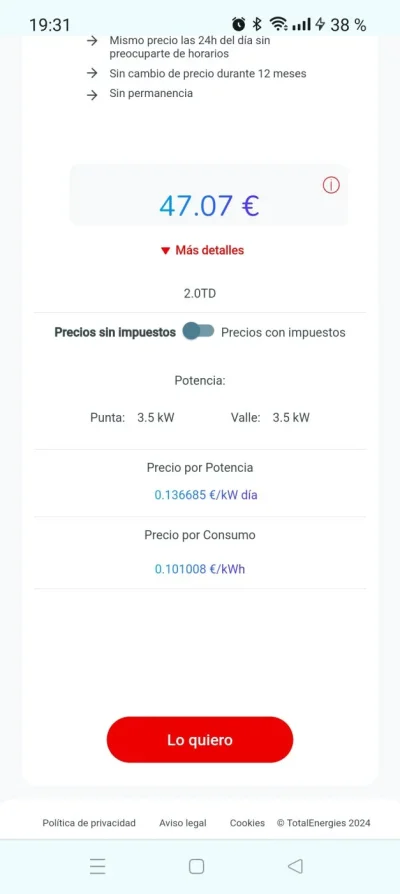 [Nergiza.com] LuzFija.es - Tarifas eléctricas mercado libre recomendadas + PVPC + Indexadas