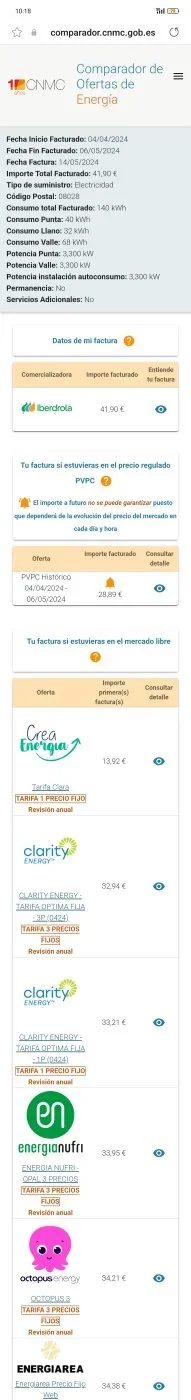 [Nergiza.com] Tarifas y Comercializadoras recomendadas, ( antes Tarifas electricas mercado...)