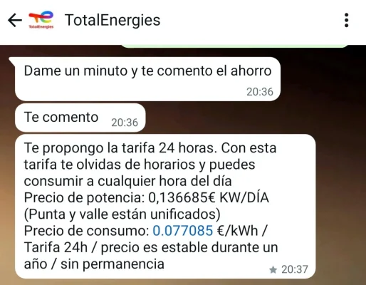 [Nergiza.com] TotalEnergies iguala o mejora las tarifas de los que tengan tarifas vigentes con Repsol antiguas.