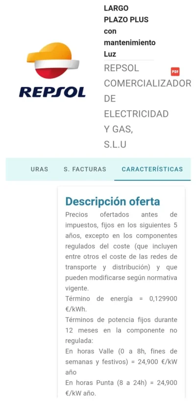 [Nergiza.com] TotalEnergies iguala o mejora las tarifas de los que tengan tarifas vigentes con Repsol antiguas.