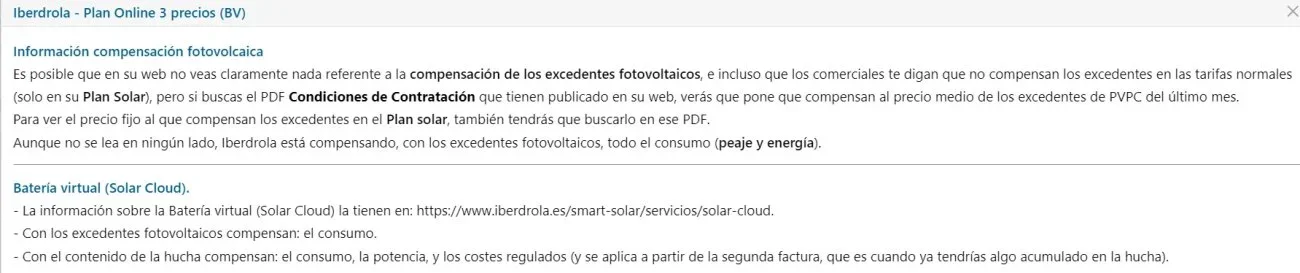 [Nergiza.com] Tarifas Interesantes para Fotovoltaica FV con Batería Virtual BV