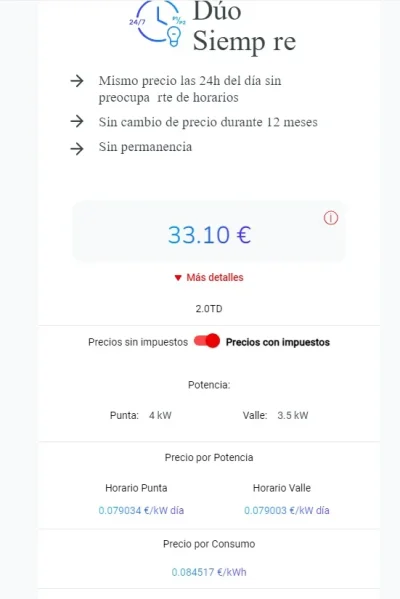 [Nergiza.com] LuzFija.es - Tarifas eléctricas mercado libre recomendadas + PVPC + Indexadas
