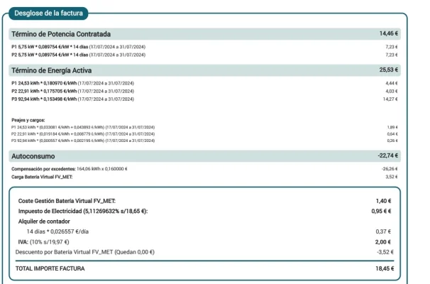[Nergiza.com] Tarifas Interesantes para Fotovoltaica FV con Batería Virtual BV