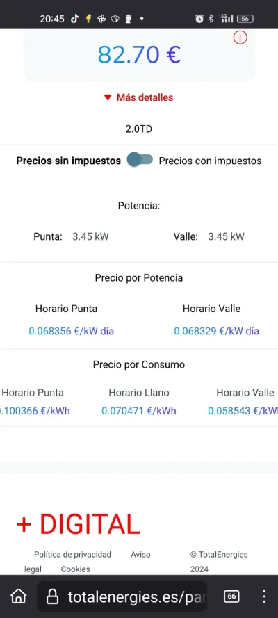 [Nergiza.com] TotalEnergies iguala o mejora las tarifas de los que tengan tarifas vigentes con Repsol antiguas.
