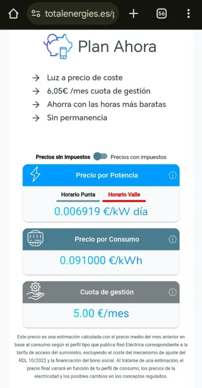 [Nergiza.com] LuzFija.es - Tarifas eléctricas mercado libre recomendadas + PVPC + Indexadas