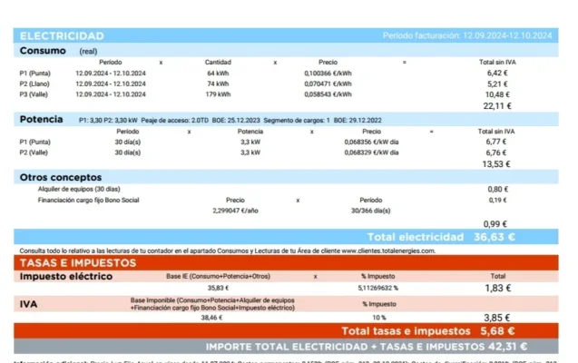 [Nergiza.com] TotalEnergies iguala o mejora las tarifas de los que tengan tarifas vigentes con Repsol antiguas.