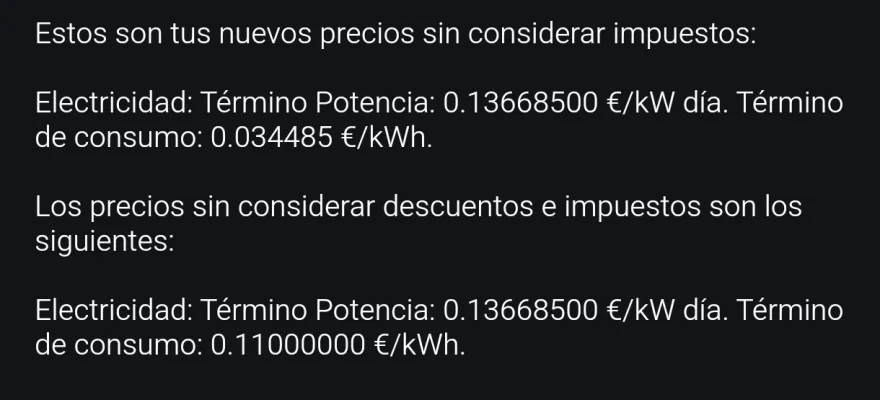 [Nergiza.com] TotalEnergies iguala o mejora las tarifas de los que tengan tarifas vigentes con Repsol antiguas.