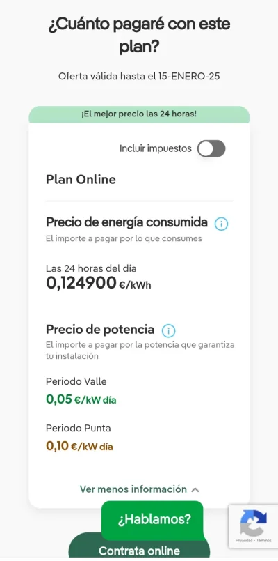 [Nergiza.com] LuzFija.es - Tarifas eléctricas mercado libre recomendadas + PVPC + Indexadas