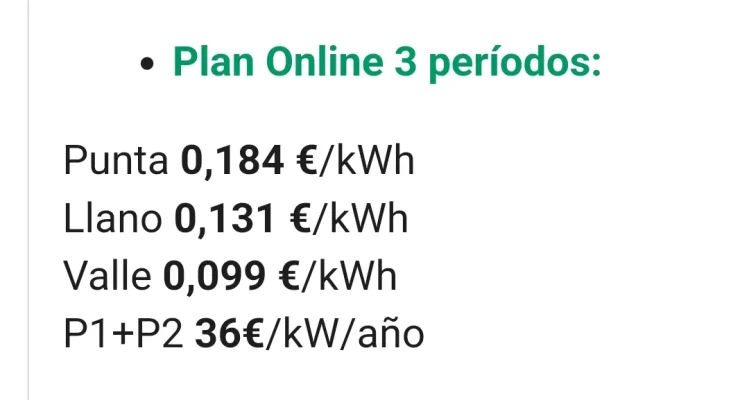 [Nergiza.com] Tarifas Interesantes para Fotovoltaica FV con Batería Virtual BV