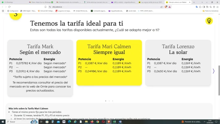 [Nergiza.com] LuzFija.es - Tarifas eléctricas mercado libre recomendadas + PVPC + Indexadas