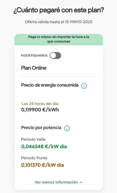 [Nergiza.com] LuzFija.es - Tarifas eléctricas mercado libre recomendadas + PVPC + Indexadas