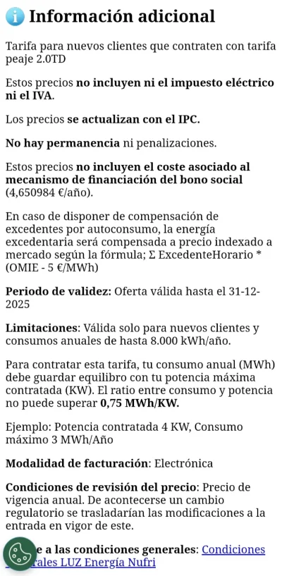 [Nergiza.com] LuzFija.es - Tarifas eléctricas mercado libre recomendadas + PVPC + Indexadas