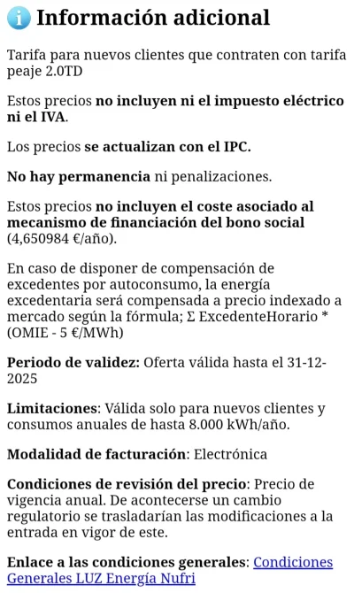[Nergiza.com] LuzFija.es - Tarifas eléctricas mercado libre recomendadas + PVPC + Indexadas