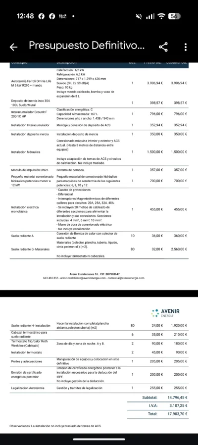 [Nergiza.com] Ayuda reforma integral piso Bomba Aire-Aire+VMC+Aerotermo VS Aerotermia con suelo radiante