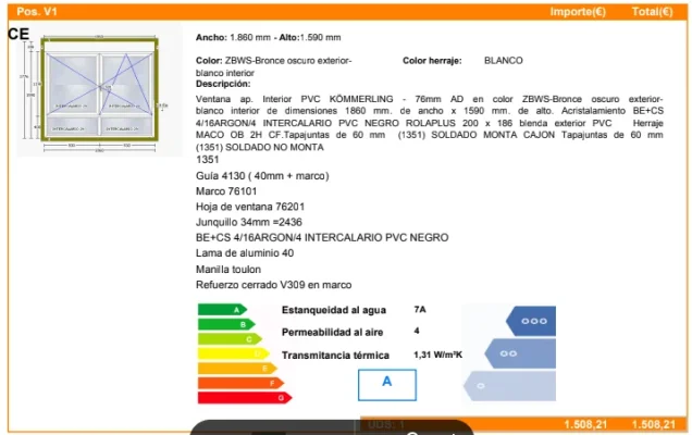 [Nergiza.com] Ventanas con control solar orientación NW 325º