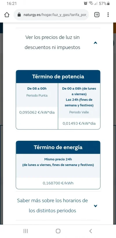 [Nergiza.com] Tarifas refugio hasta que se calme el PVPC