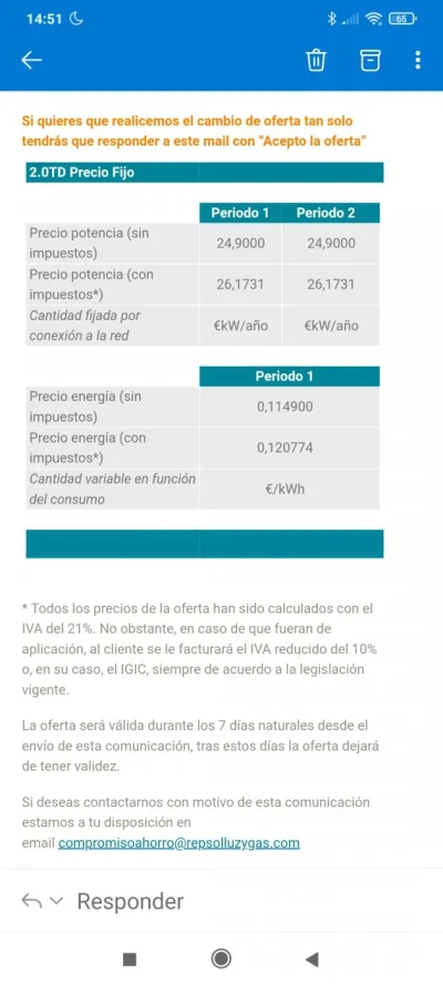 [Nergiza.com] Tarifas refugio hasta que se calme el PVPC