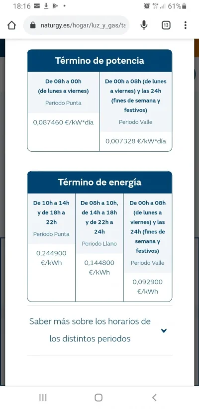 [Nergiza.com] Tarifas refugio hasta que se calme el PVPC
