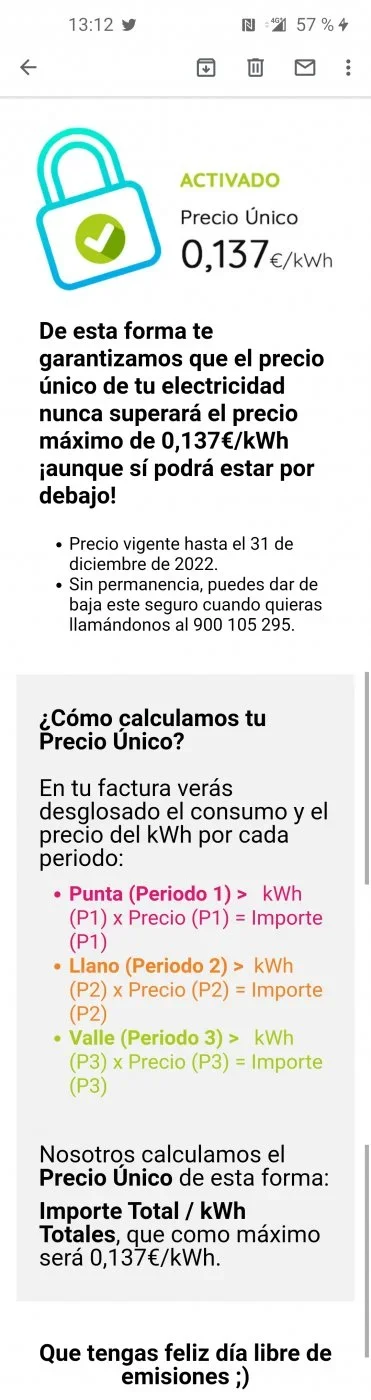 [Nergiza.com] Tarifas refugio hasta que se calme el PVPC