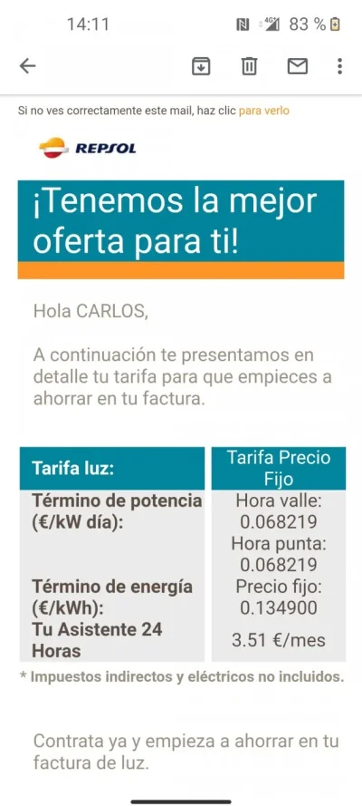 [Nergiza.com] Tarifas refugio hasta que se calme el PVPC