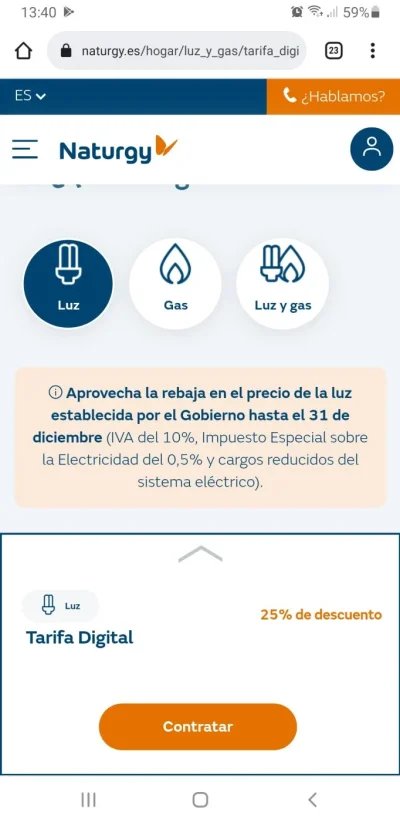[Nergiza.com] Tarifas refugio hasta que se calme el PVPC