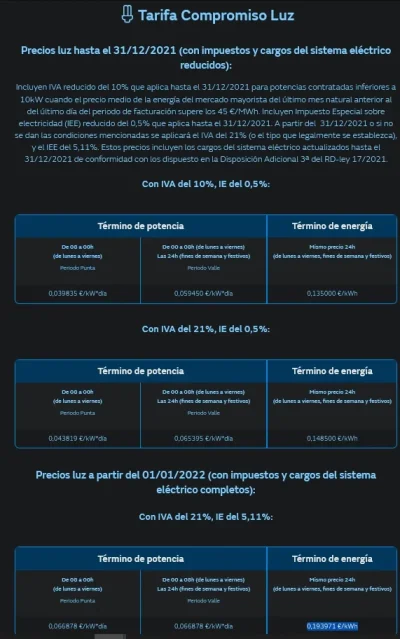 [Nergiza.com] Tarifas refugio hasta que se calme el PVPC