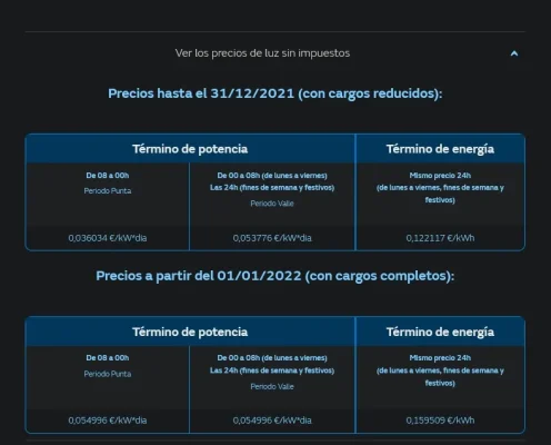 [Nergiza.com] Tarifas refugio hasta que se calme el PVPC